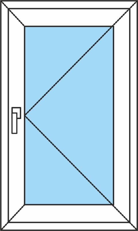 Поворотное одностворчатое окно - Умные Окна