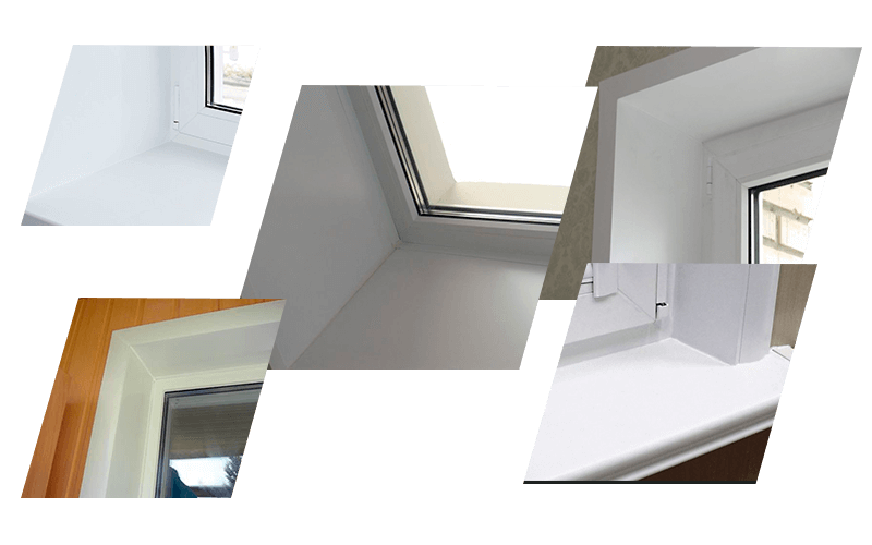 Отделка откосов пластиковых окон REHAU