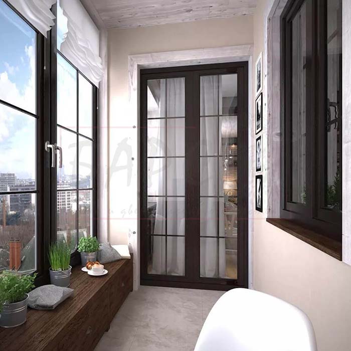 Остекленение балконов REHAU фото