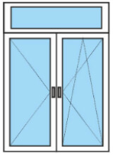 Двухстворчатое окно фото